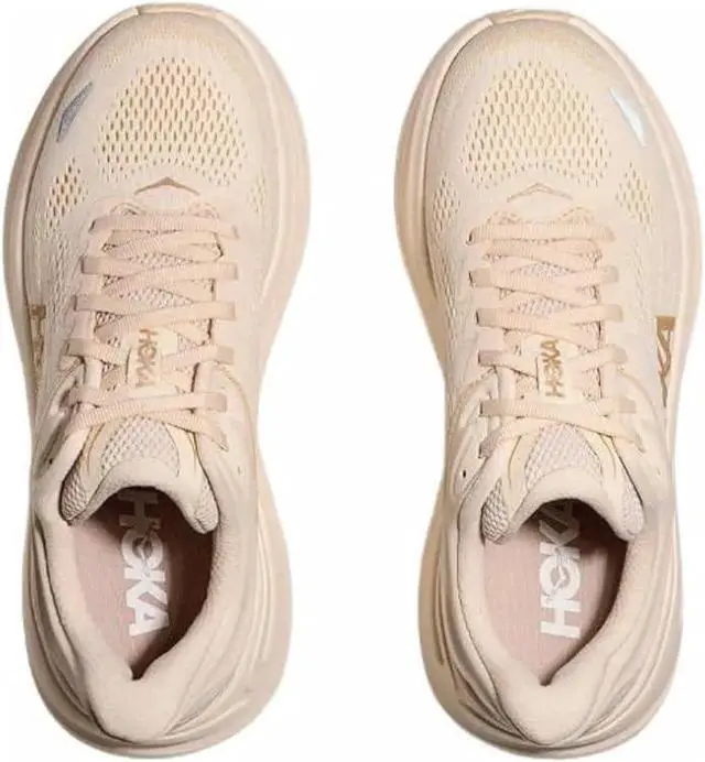 Alt view image 2 of 2 - Hoka Bondi 9 Womens Running Shoe - Vanilla/Birch