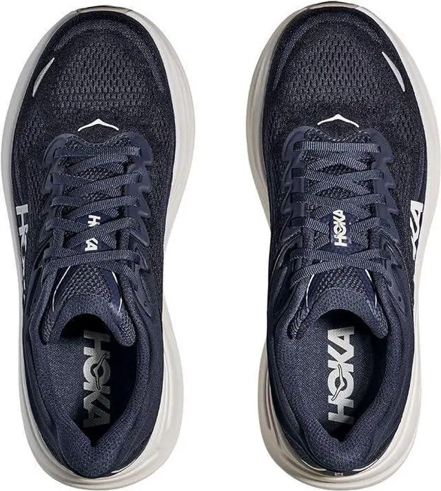 Alt view image 3 of 3 - Hoka Bondi 9 Mens Running Shoe - Varsity Navy/White
