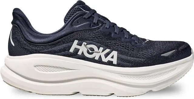 Alt view image 2 of 3 - Hoka Bondi 9 Mens Running Shoe - Varsity Navy/White