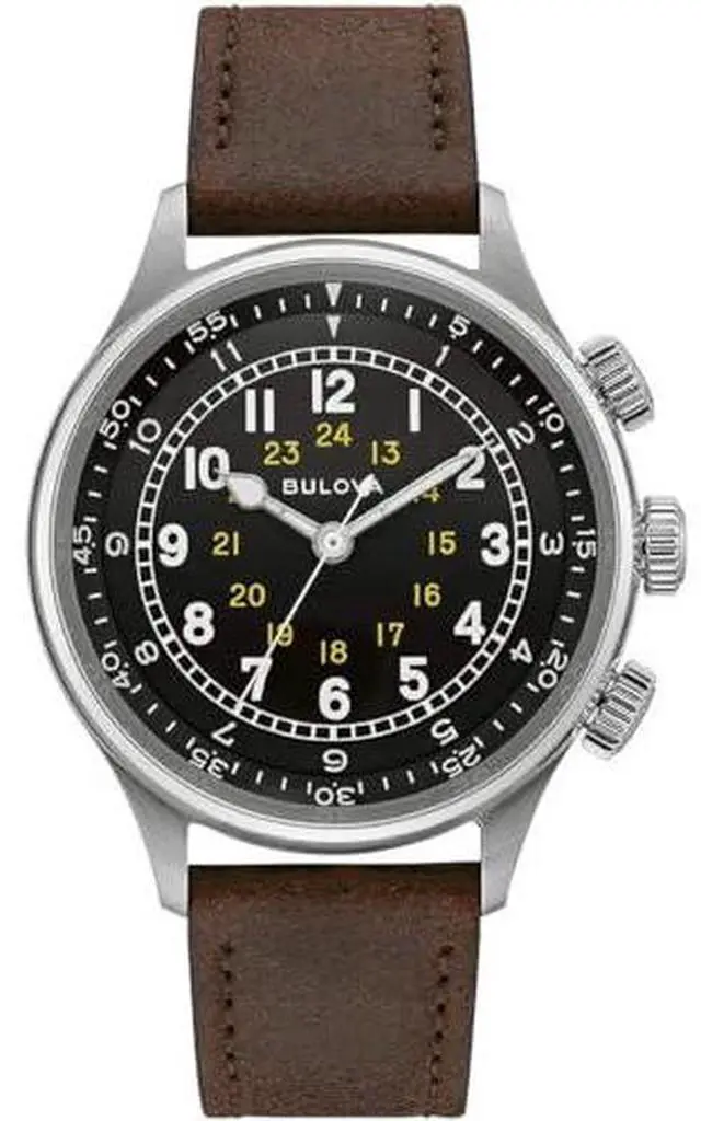 Alt view image 14 of 15 - Bulova 96A245 A-15 Pilot Watch