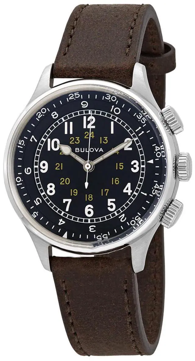 Alt view image 15 of 15 - Bulova 96A245 A-15 Pilot Watch