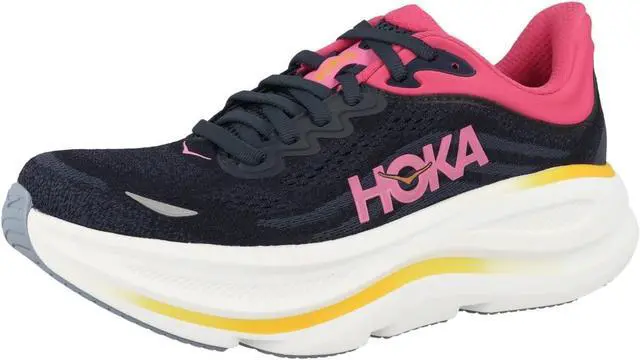 Alt view image 2 of 3 - Hoka Bondi 9 Womens Running Shoe - Varsity Navy/Nautical Dusk