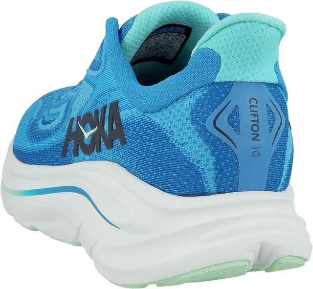 Alt view image 2 of 2 - Hoka One Mens Clifton 10 Road Running Shoes - Blue/Skyward Blue