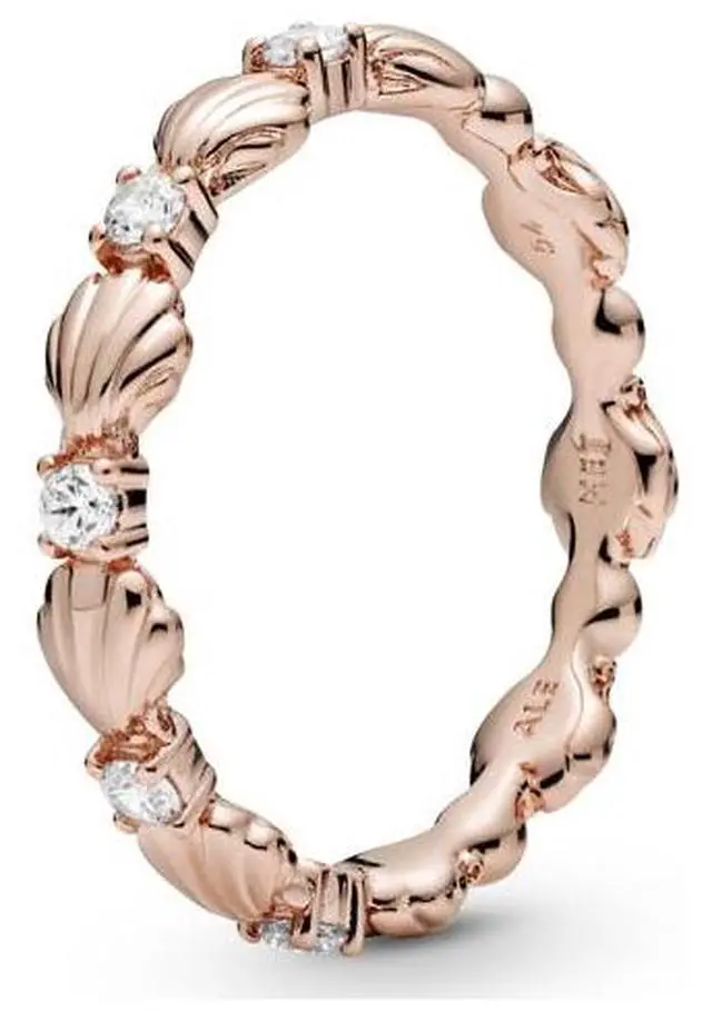 Main image of Pandora Sparkling Seashell Band Ring