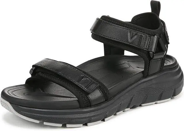 Main image of Vionic Womens Walk Max Wanderer Sandal - Black Leather
