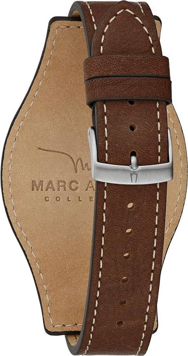 Alt view image 3 of 3 - Bulova Marc Anthony Sport Leather Mens Watch
