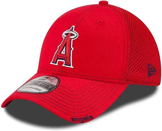 Main image of New Era MLB Los Angeles Angels Neo Fitted Baseball Cap - Scarlet - Medium/Large