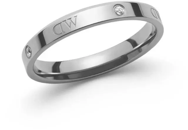 Main image of Daniel Wellington Classic Lumine Silver-Tone Ring - Size 48