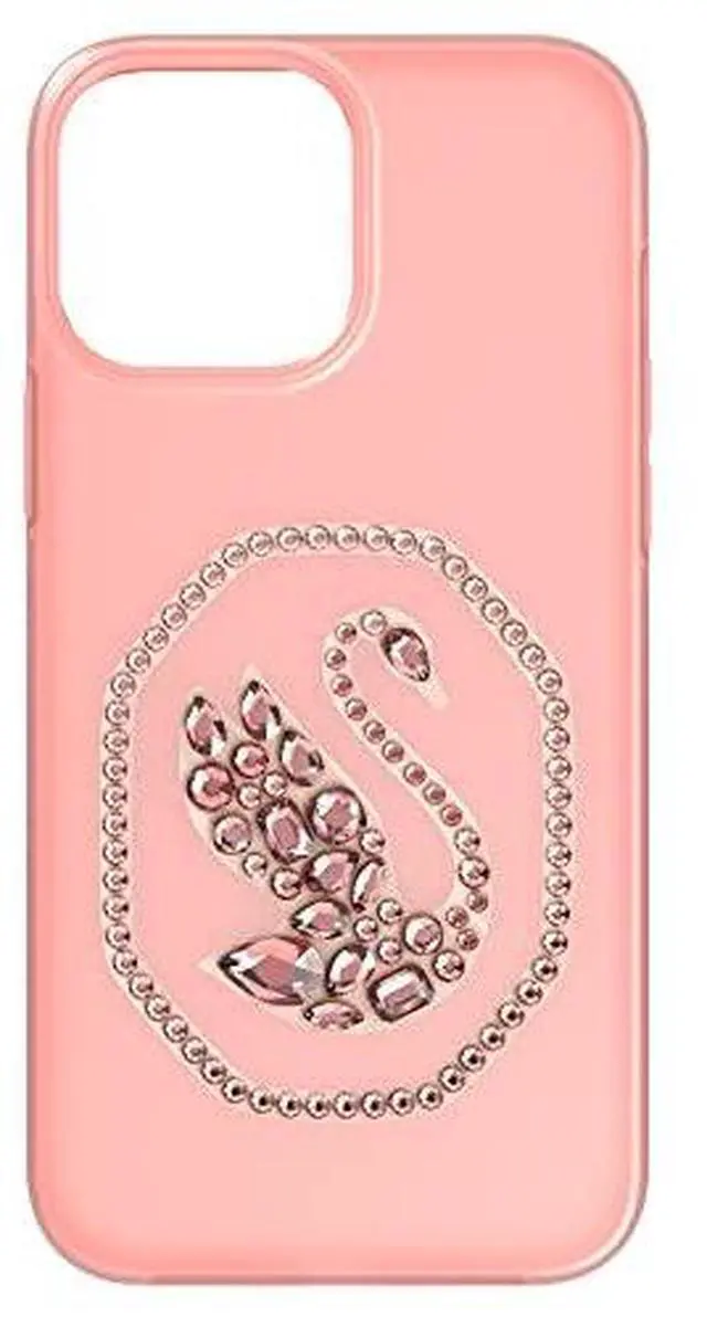 Alt view image 2 of 3 - Swarovski Smartphone Case Swan Iphone 13 Pro Max Pale Pink