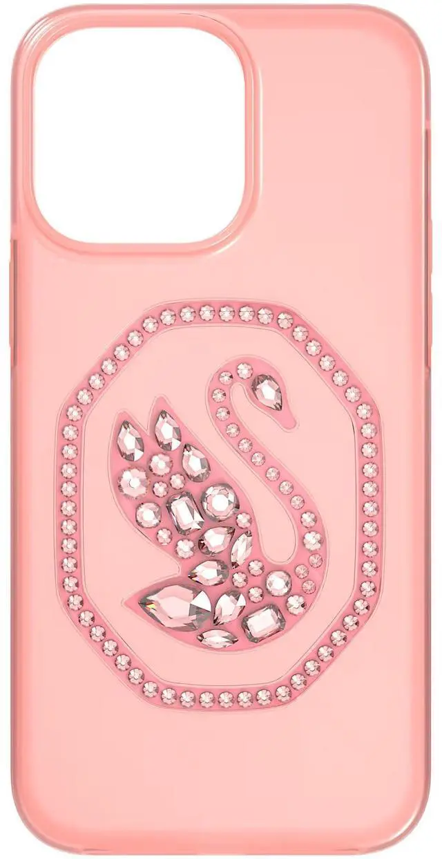 Alt view image 3 of 3 - Swarovski Smartphone Case Swan Iphone 14 Pro Max Pale Pink