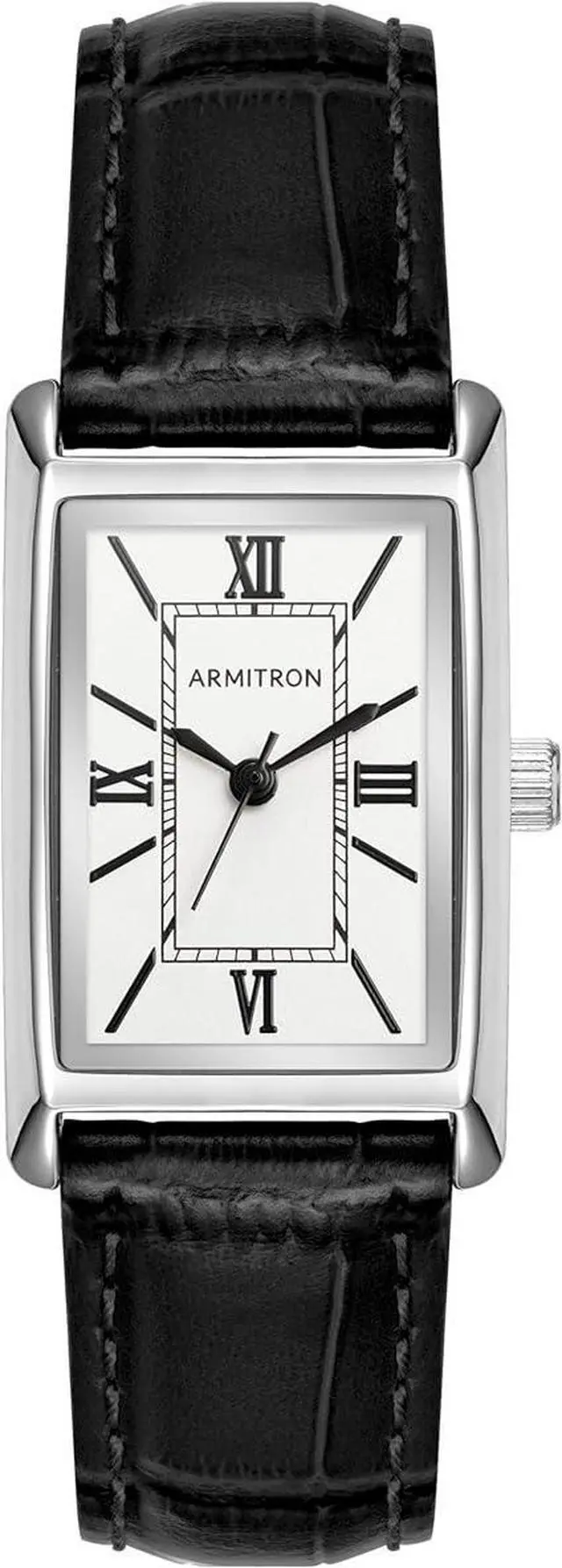 Main image of Armitron Black Leather Ladies Watch