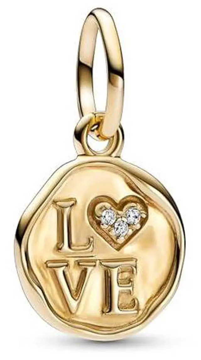Alt view image 2 of 2 - Pandora Sparkling Love Stamp Dangle Charm