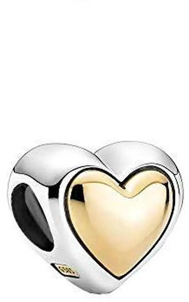 Alt view image 2 of 3 - Pandora Domed Golden Heart Charm
