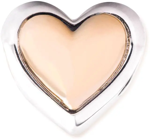 Main image of Pandora Domed Golden Heart Charm