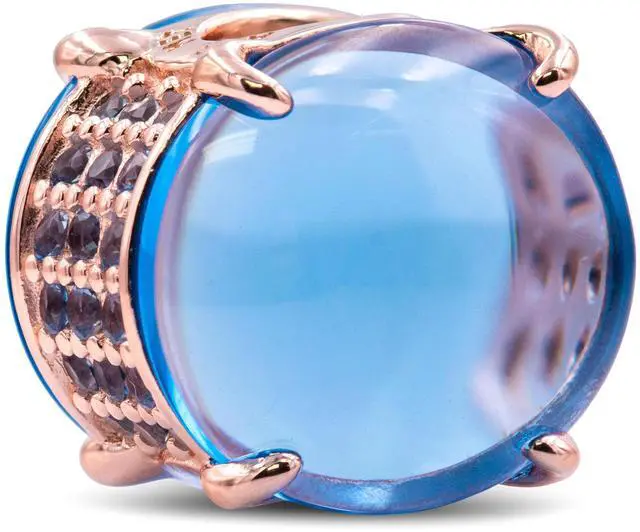 Main image of Pandora Colours Blue Oval Cabochon Charm -