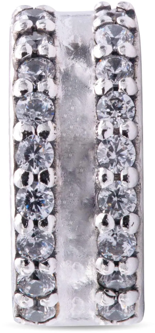 Main image of Pandora Double Lined Pave Clip Charm