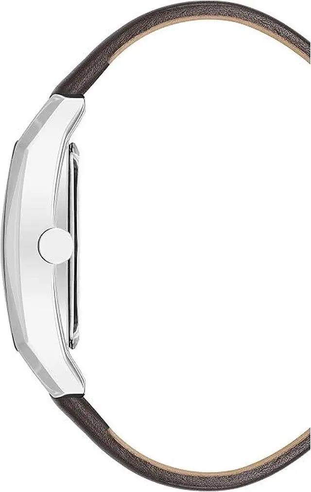 Alt view image 2 of 3 - Armitron Rectangular Crystal Dial Accented Leather Mens Watch