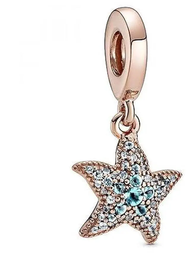 Alt view image 2 of 3 - Pandora Sparkling Starfish Dangle Charm