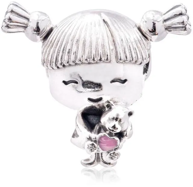 Alt view image 3 of 3 - PANDORA Girl with Pigtails Charm -