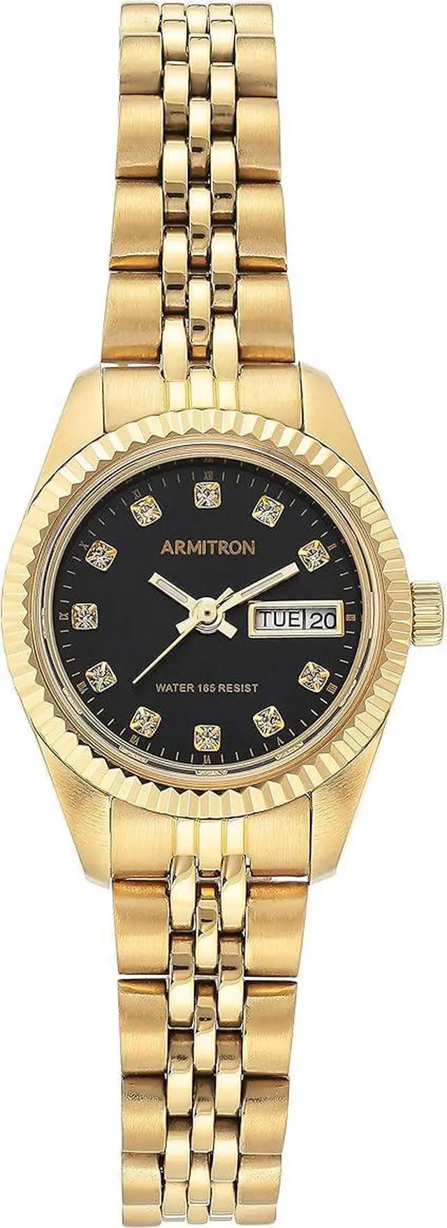 Main image of Armitron Gold Stainless Steel Dress Ladies Watch