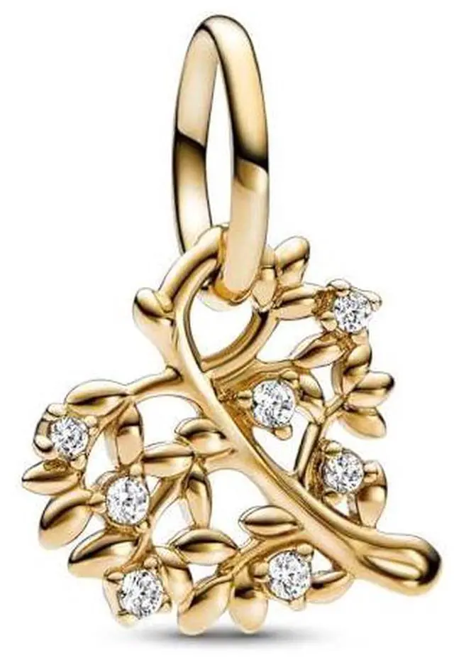 Alt view image 2 of 2 - Pandora Sparkling Heart & Family Tree Dangle Charm