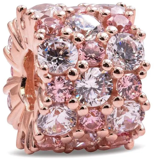 Alt view image 3 of 3 - Pandora - Pink & Clear Sparkle Charm  -