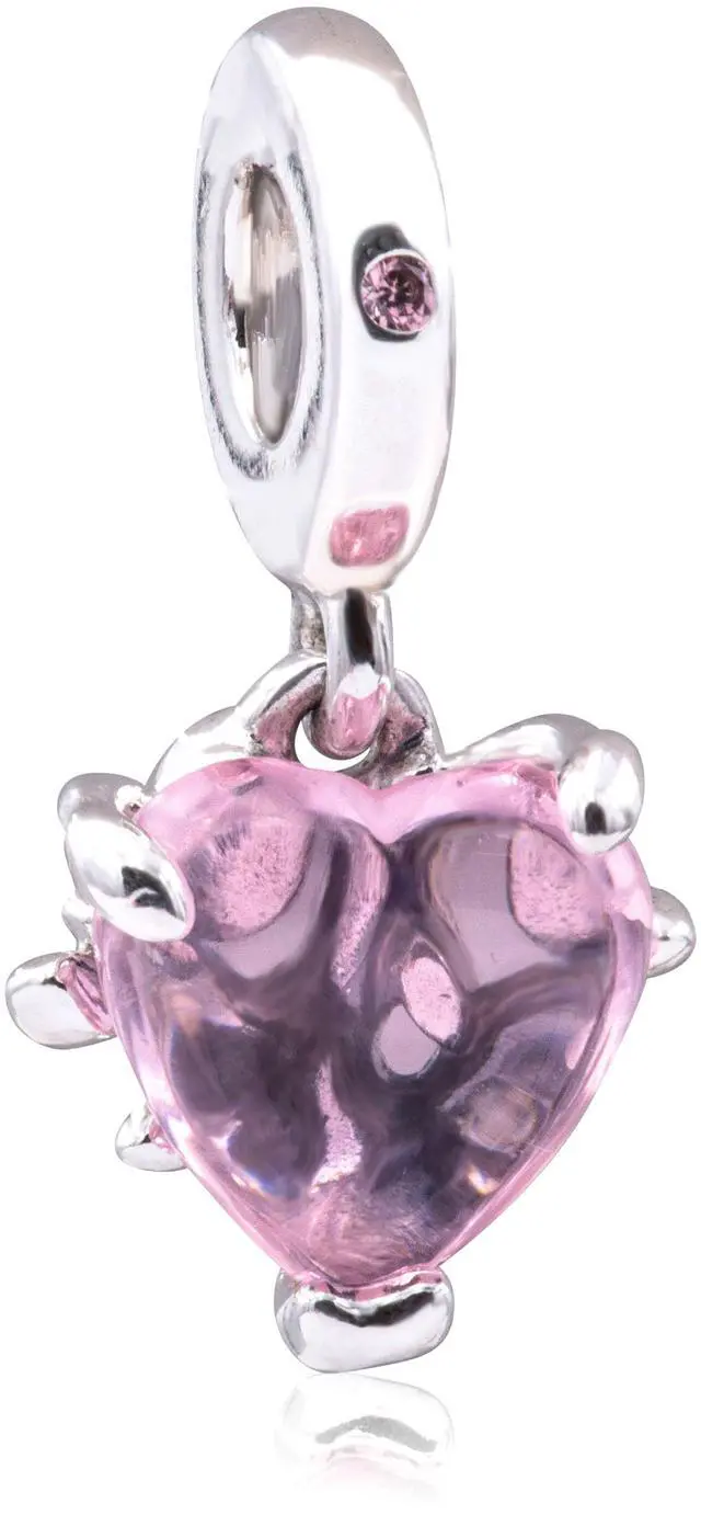 Main image of Pandora Pink Family Tree & Heart Dangle Charm