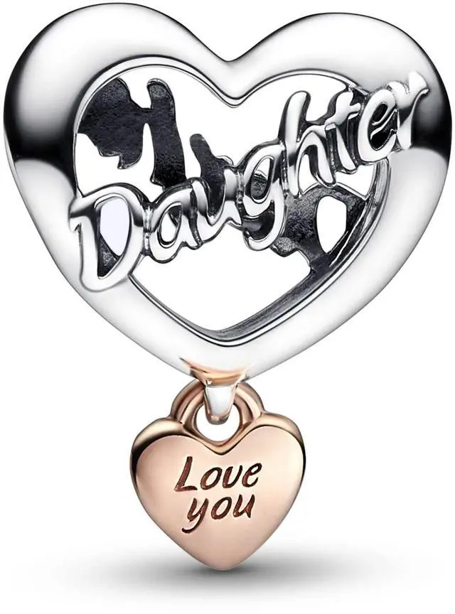 Alt view image 2 of 2 - Pandora Love You Daughter Heart Charm