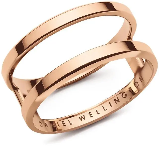 Main image of Daniel Wellington Elan Dual Rose Gold-Tone Ring - Size 54