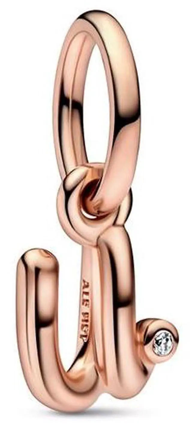 Main image of Pandora Letter U Script Alphabet Dangle Charm