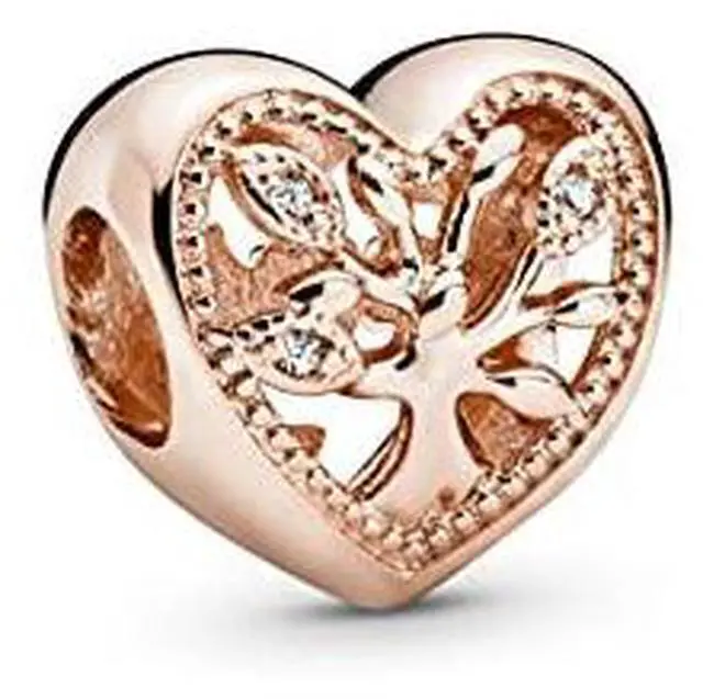 Alt view image 2 of 3 - Pandora - Openwork Family Tree Heart Charm  -