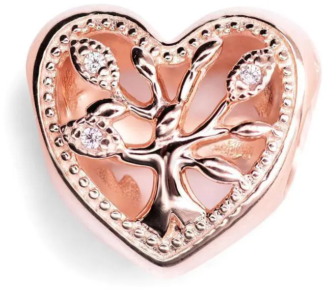 Alt view image 3 of 3 - Pandora - Openwork Family Tree Heart Charm  -