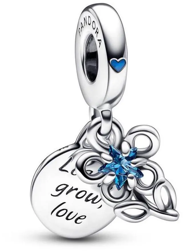 Main image of Pandora Blooming Flower Double Dangle Charm