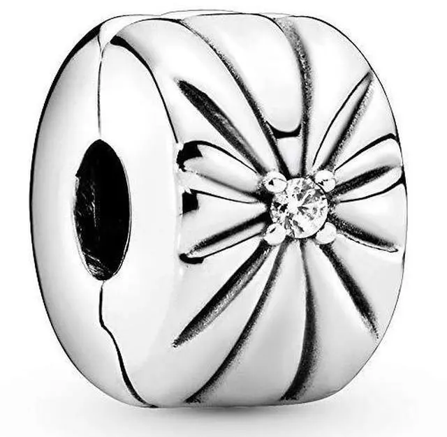 Alt view image 2 of 3 - Pandora Sparkling Sunburst Clip Charm