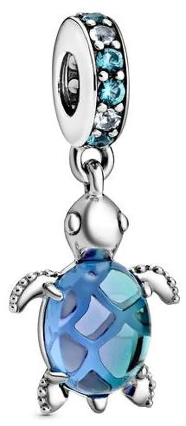 Main image of Pandora Murano Glass Sea Turtle Dangle Charm