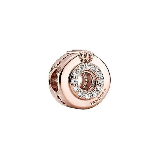 Alt view image 2 of 3 - PANDORA Open Center Pave Crown O Charm