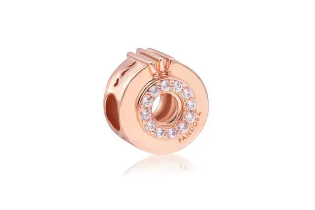 Alt view image 3 of 3 - PANDORA Open Center Pave Crown O Charm