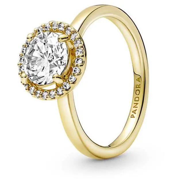 Main image of Pandora Sparkling Round Halo Ring