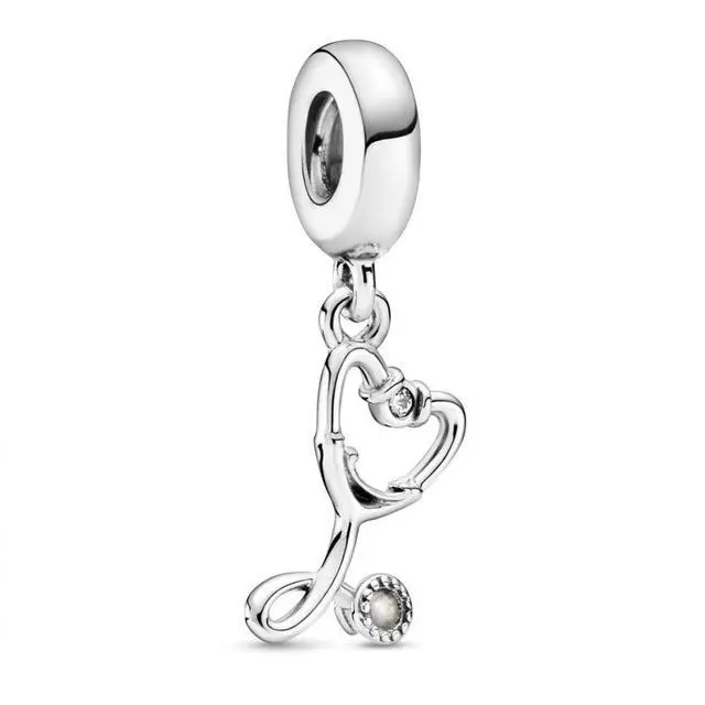 Alt view image 2 of 3 - PANDORA Stethoscope Heart Dangle Charm