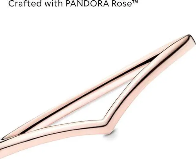 Alt view image 3 of 3 - PANDORA Shining Wish Wishbone PANDORA Rose ring