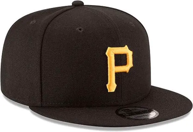 Alt view image 3 of 3 - New Era 9Fifty Pittsburgh Pirates Snapback Hat - Black