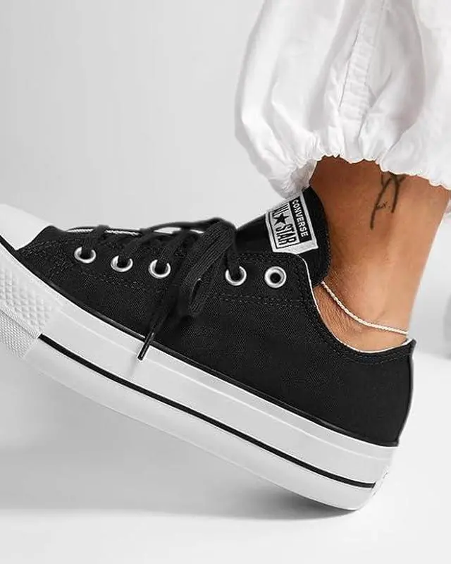 Alt view image 7 of 7 - Converse Women's Chuck Taylor All Star Lift Sneakers, Black/White/White, 8.5 Medium US