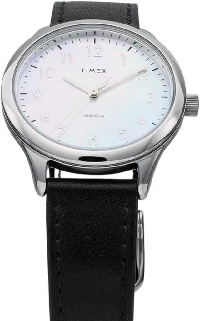 Alt view image 3 of 3 - Timex Modern Easy Reader Silver/Black Ladies Watch
