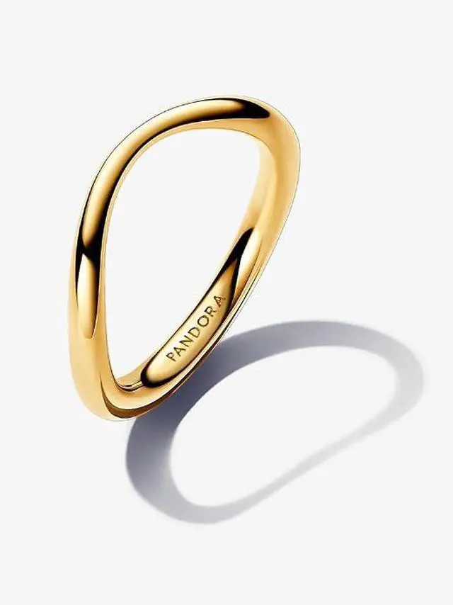Alt view image 3 of 3 - Pandora Open 65 mm Hoops 14k gold plating