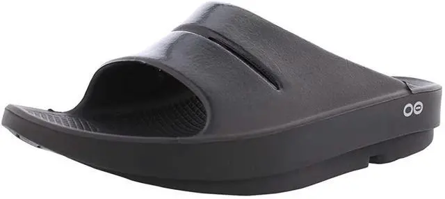 Main image of OOFOS - Unisex OOahh Sport - Post Run Recovery Slide Sandal - Black - M9/W11