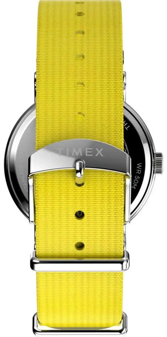 Alt view image 3 of 3 - Timex Weekender 40mm Yellow Nylon Strap Unisex Watch