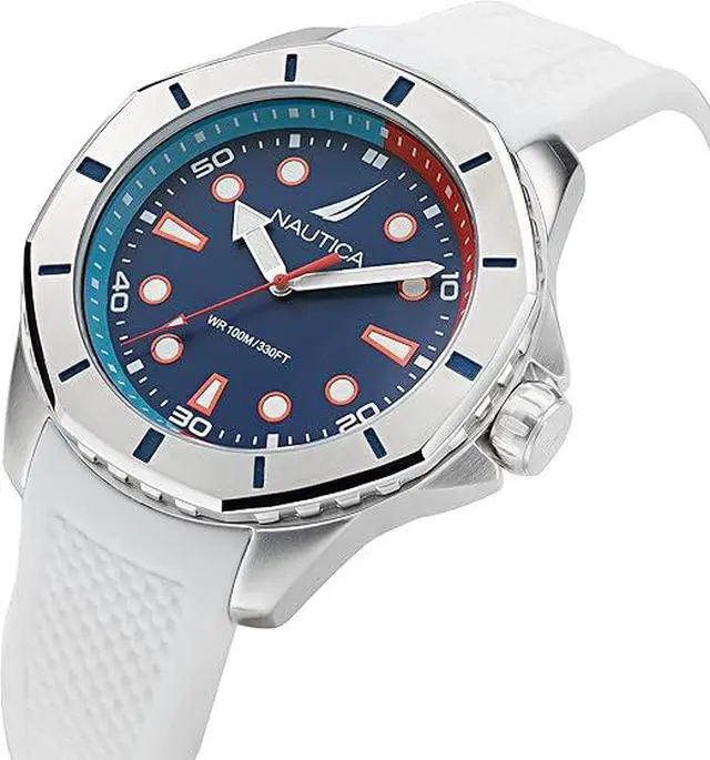 Alt view image 3 of 3 - Nautica Koh May Bay White Silicone Mens Watch