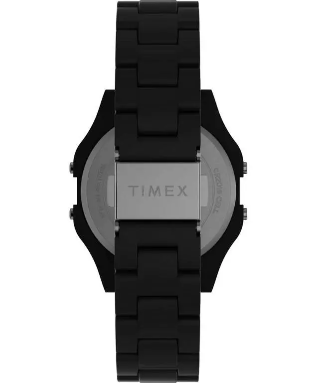 Alt view image 2 of 3 - Timex 80 36mm Glossy Black Resin Bracelet Mens Watch