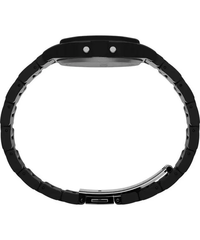 Alt view image 3 of 3 - Timex 80 36mm Glossy Black Resin Bracelet Mens Watch