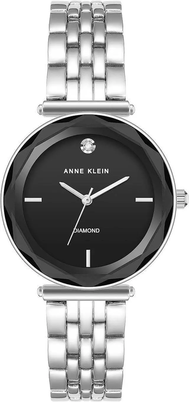 Main image of Anne Klein Silver-Tone Diamond Ladies Watch